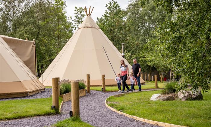 Family Tipi Glamping Wales